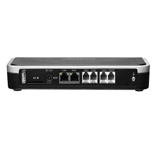 تصویر مرکز تلفن تحت شبکه گرنداستریم مدل UCM6202، دستگاه IP-PBX برای مدیریت تماس‌های تلفنی داخلی و خارجی سازمان‌ها.