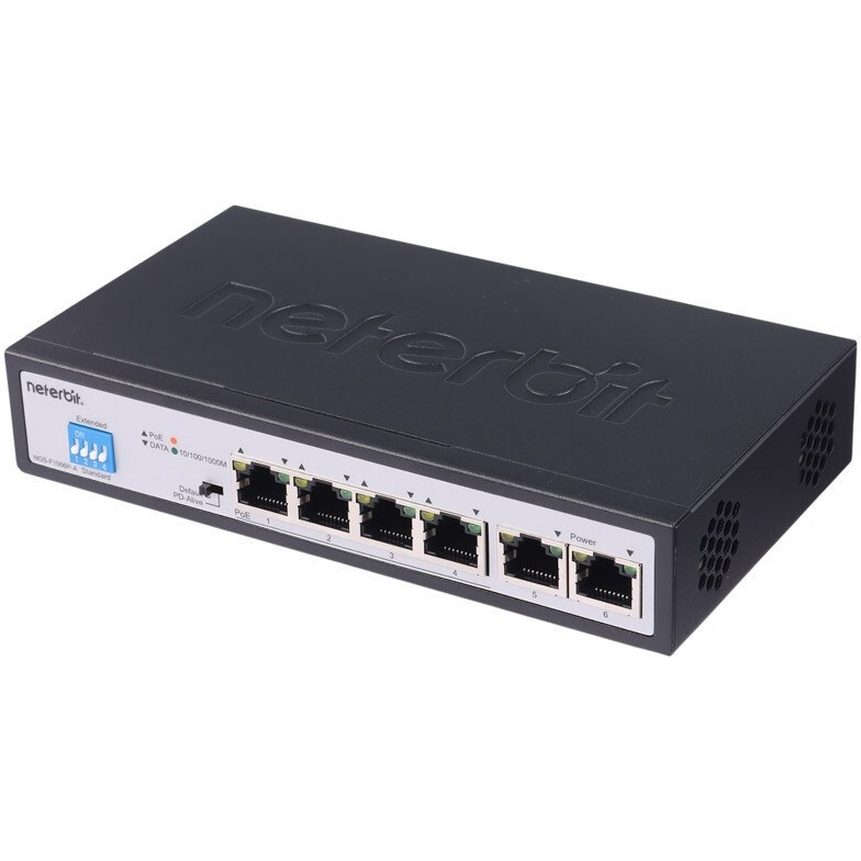 تصویر از سوئیچ شبکه 6 پورت نتربیت Neterbit POE Switch NGS-F1006P-A
