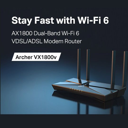 مودم روتر TP-Link Archer VX1800v Wi-Fi 6 عرضه شده توسط مهرداد آی‌تی (MehrdadIT)