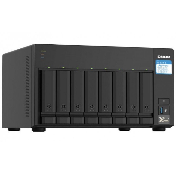 تصویر از ذخیره ساز تحت شبکه کیونپ مدل TS-832PX-4G