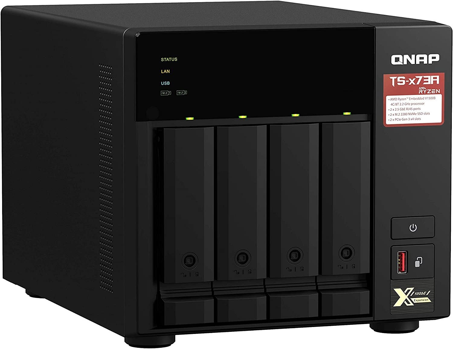 تصویر از ذخیره‌ساز تحت شبکه کیونپ مدل TS-473A-8G
