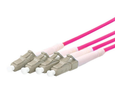 تصویر از OM4 فیبر نوری Patch Cord Lc / pc به کابل Lc / pc Duplex Multimode Jump